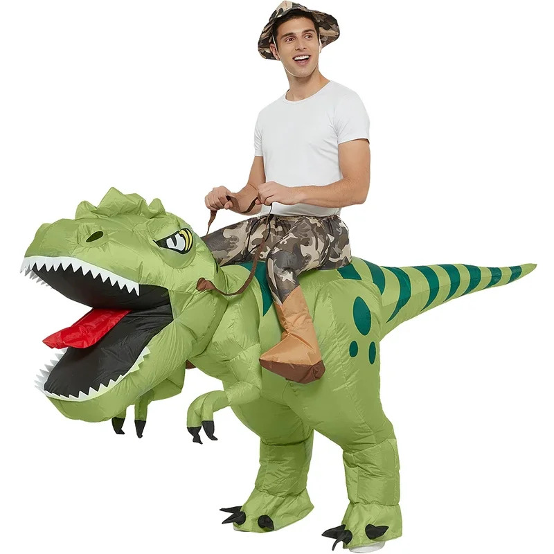 Adult Inflatable Halloween Din - Inflatable Dinosaur Costume Adult 评论和价格