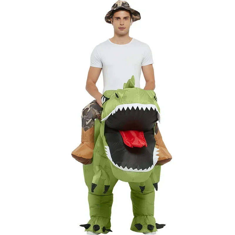 Adult Inflatable Halloween Din - Inflatable Dinosaur Costume Adult 评论和价格