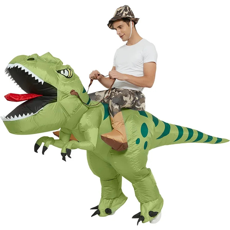 Adult Inflatable Halloween Din - Inflatable Dinosaur Costume Adult 评论和价格