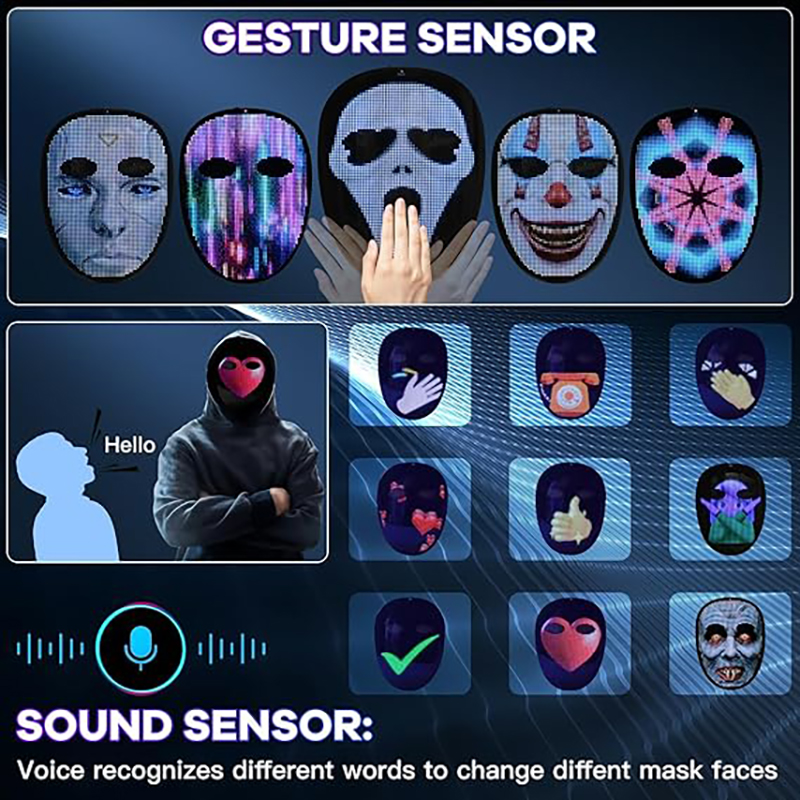 Led Mask with Voice Recognitio - Led Purge Mask Halloween 评论和价格