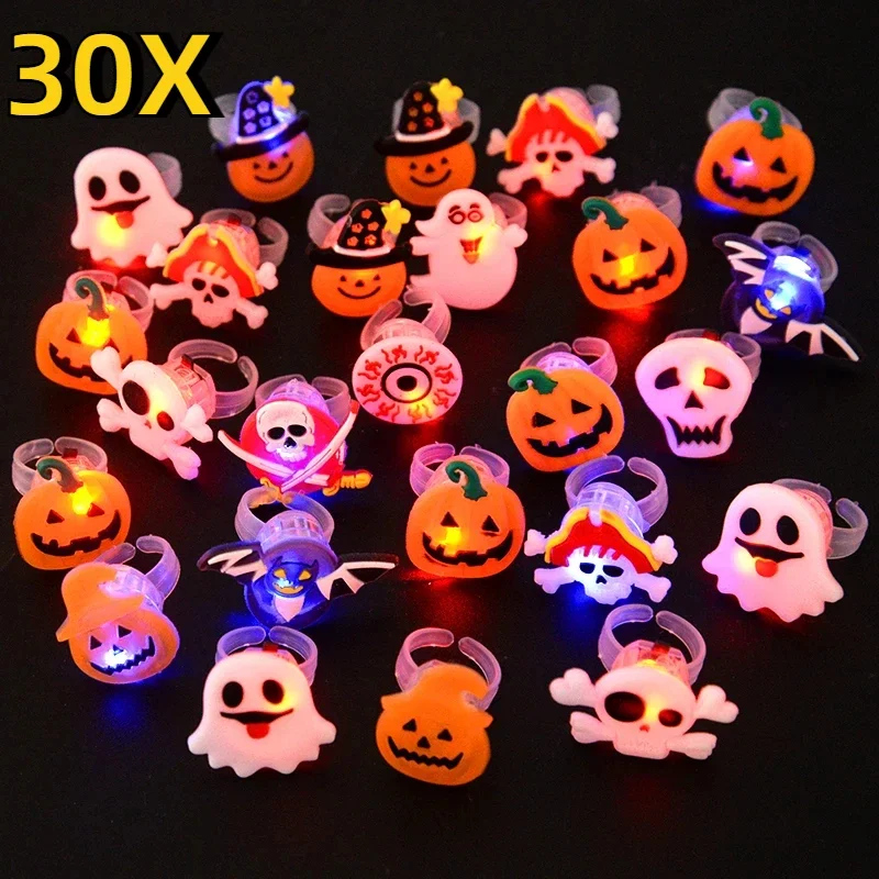 Halloween Luminous Rings Creat - Glow In The Dark Party Glasses 评论和价格