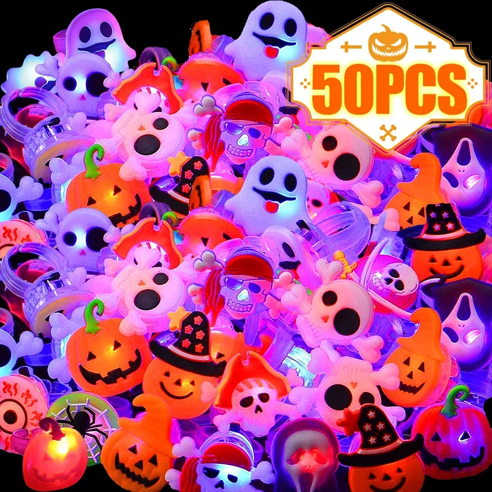 Halloween Luminous Rings Creat - Glow In The Dark Party Glasses 评论和价格