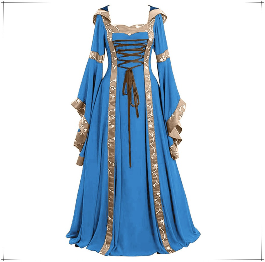 New Women's Medieval Gothic Ho - Medieval Renaissance Dress Women 评论和价格