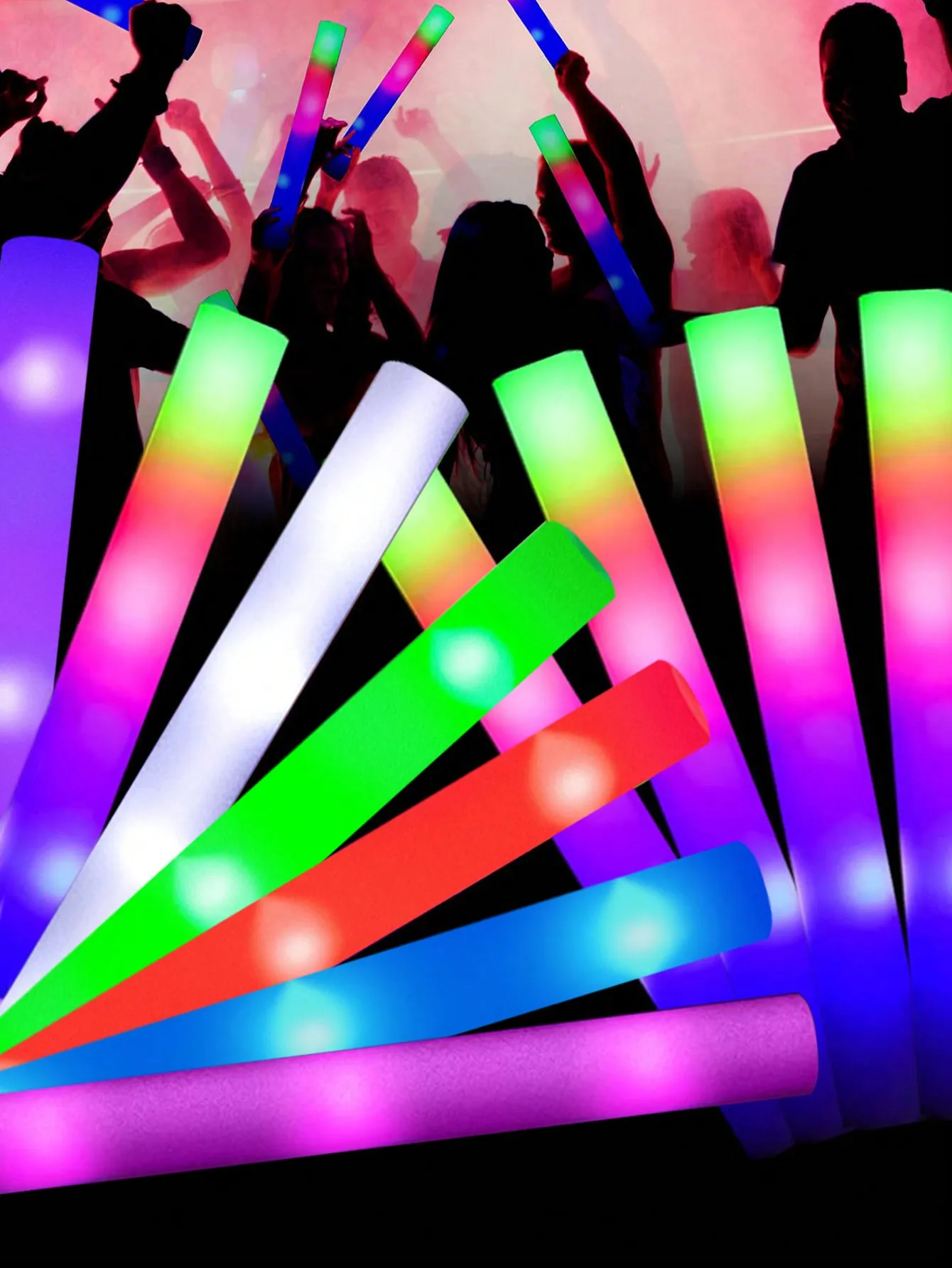 20/30pcs LED Foam Glow Sticks  - Flashing Led Foam Sticks Party 评论和价格
