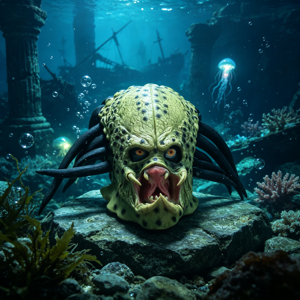 Realistic Predator Full Head M - Latex Alien Mask Realistic 评论和价格