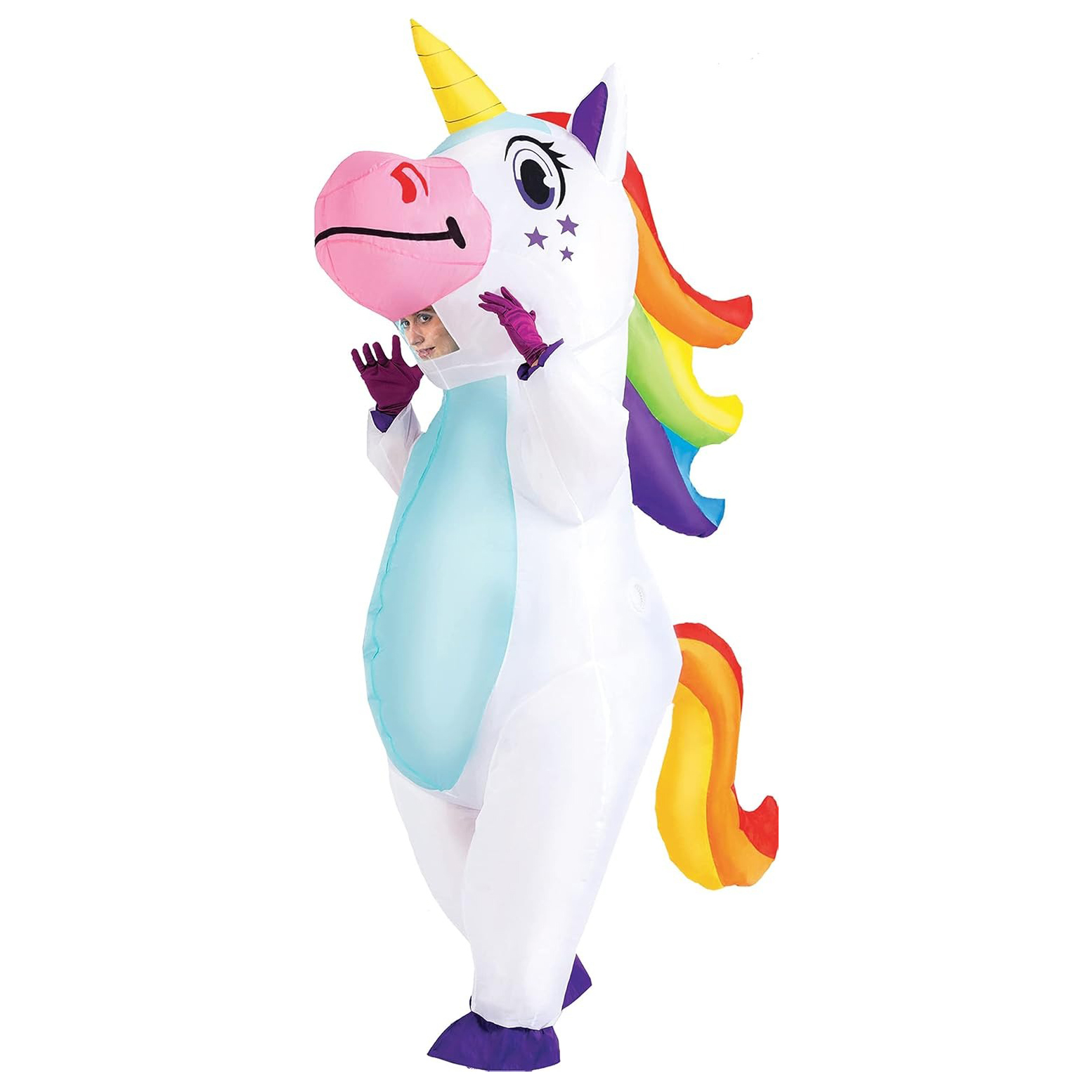 Inflatable Unicorn Costume Adu - Costumes 评论和价格