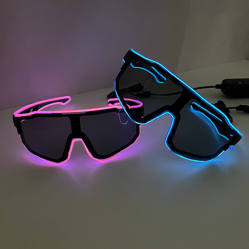 Cool Windproof LED Flashing Gl - Glow In The Dark Party Glasses 评论和价格