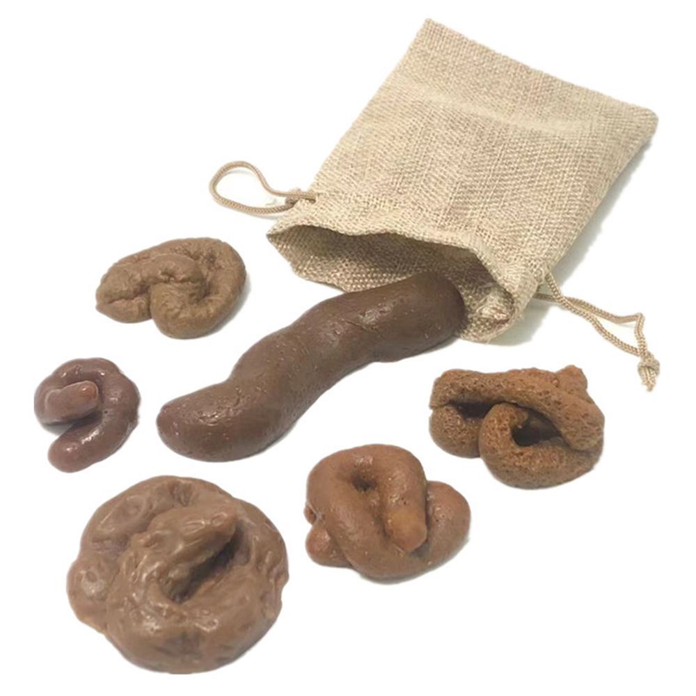 6Pcs Turd Antistress Fool's Ho - Fake Poop Gag Gift 评论和价格