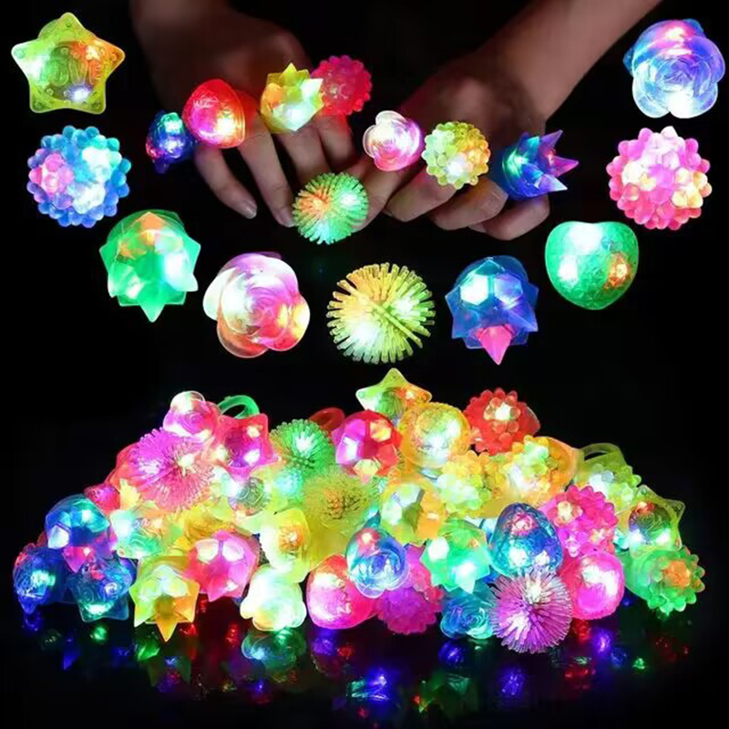 20/30/50pcs Glowing Rings LED  - Glow In The Dark Party Glasses 评论和价格