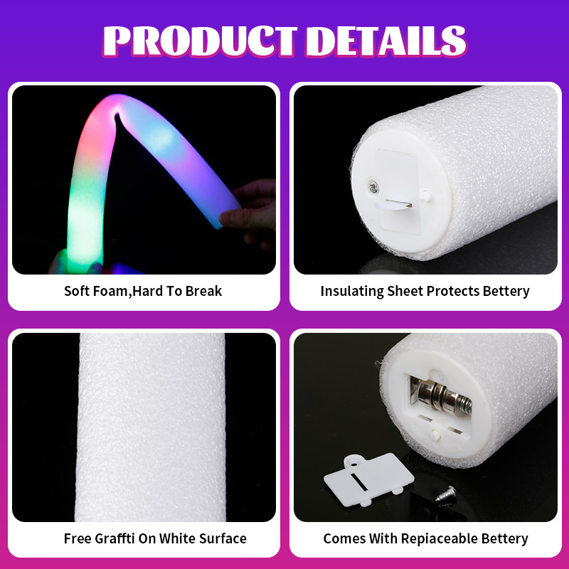 12/30/60Pcs LED Glow Sticks Bu - Glow In The Dark Party Glasses 评论和价格