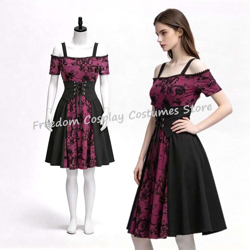 2026 Women's Medieval Gothic P - Medieval Renaissance Dress Women 评论和价格