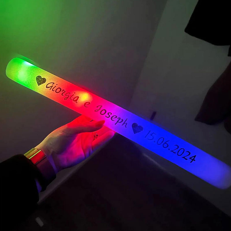 30 LED luminous foam sticks pe - Flashing Led Foam Sticks Party 评论和价格