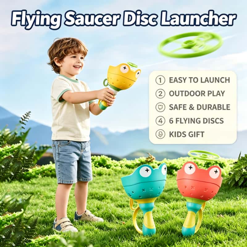 Flying Saucer Disc Launcher Ki - Novelty Gifts 评论和价格