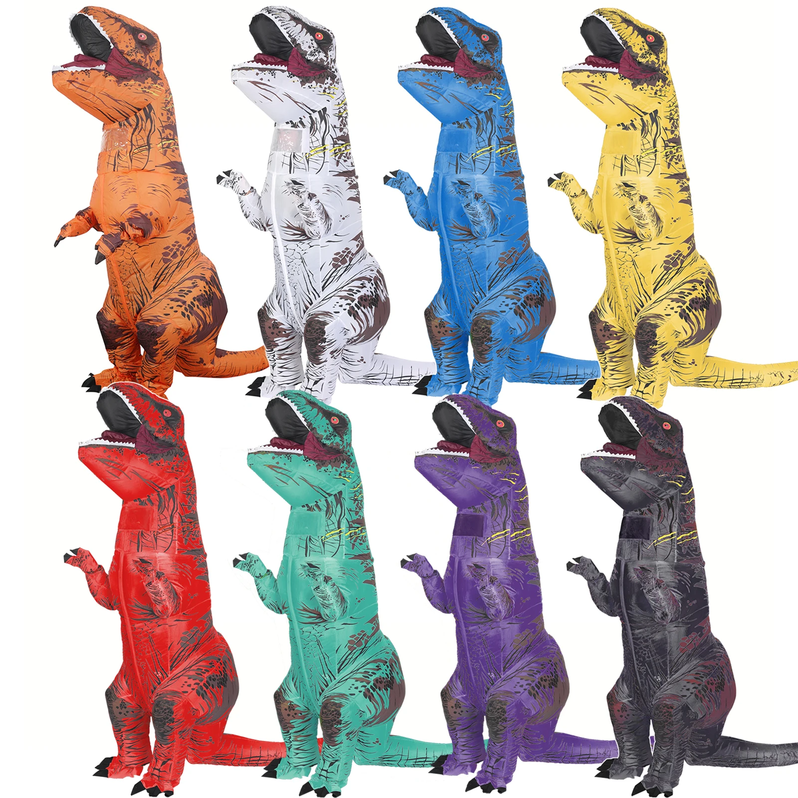 Tyrannosaurus Inflatable Dinos - Inflatable Dinosaur Costume Adult 评论和价格