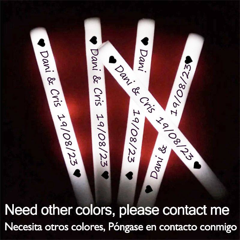 60/100/500Pcs LED Glow Sticks  - Flashing Led Foam Sticks Party 评论和价格
