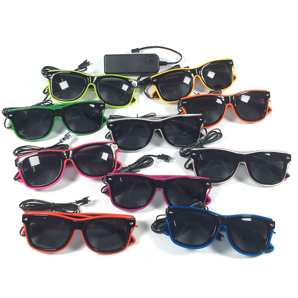 1PC Flashing EL Wire Led Glass - Glow In The Dark Party Glasses 评论和价格