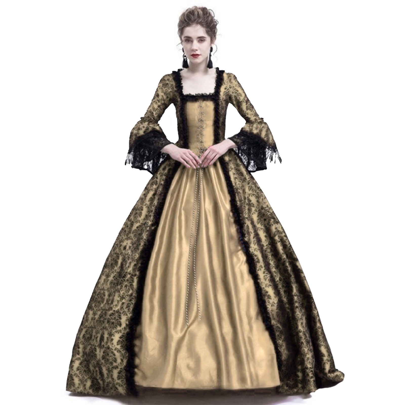 Halloween Cosplay Palace Women - Medieval Renaissance Dress Women 评论和价格