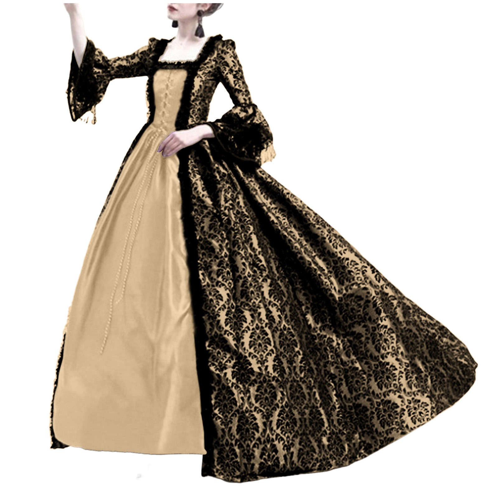 Halloween Cosplay Palace Women - Medieval Renaissance Dress Women 评论和价格
