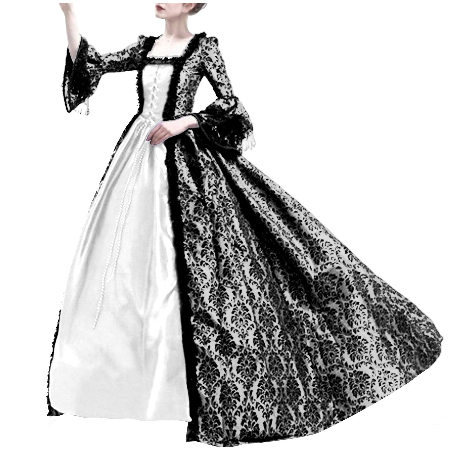 Halloween Cosplay Palace Women - Medieval Renaissance Dress Women 评论和价格