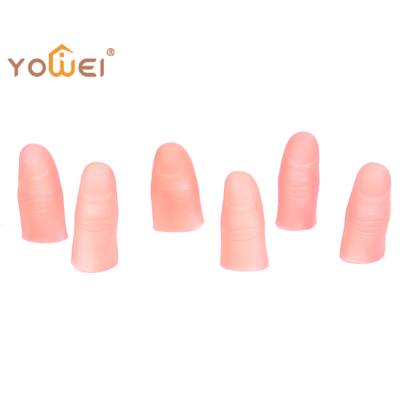 Latest3Pcs/set Fake Soft Thumb - Thumb Tip Magic Trick Set 评论和价格