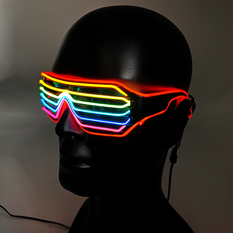 Fluorescent Colorful Glowing G - Glow In The Dark Party Glasses 评论和价格